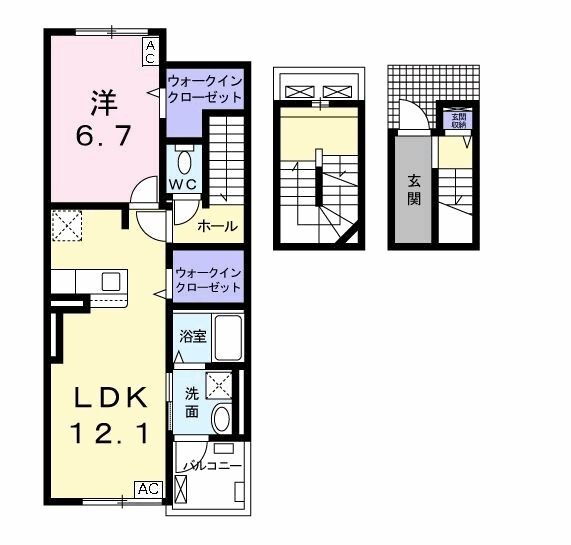 岐阜県岐阜市今嶺１ 西岐阜駅 1LDK アパート 賃貸物件詳細