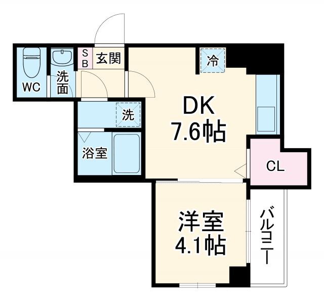 ステイビルＩＩ 7階 1DK 賃貸物件詳細