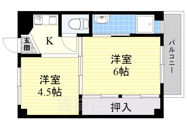 大阪府高槻市萩之庄５ 高槻市駅 2K マンション 賃貸物件詳細