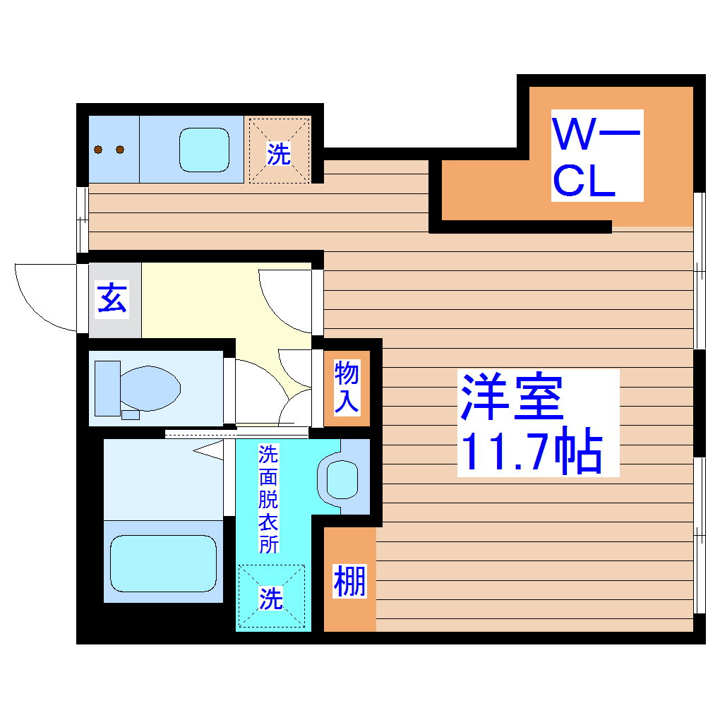 宮城県仙台市若林区中倉１ 薬師堂駅 ワンルーム アパート 賃貸物件詳細