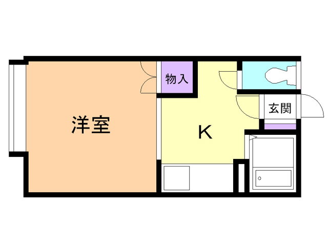 コスモスコーポ 2階 ワンルーム 賃貸物件詳細