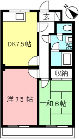 東京都稲城市東長沼 稲城長沼駅 2DK マンション 賃貸物件詳細