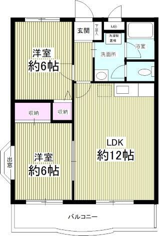 千葉県流山市向小金２ 南柏駅 2LDK マンション 賃貸物件詳細