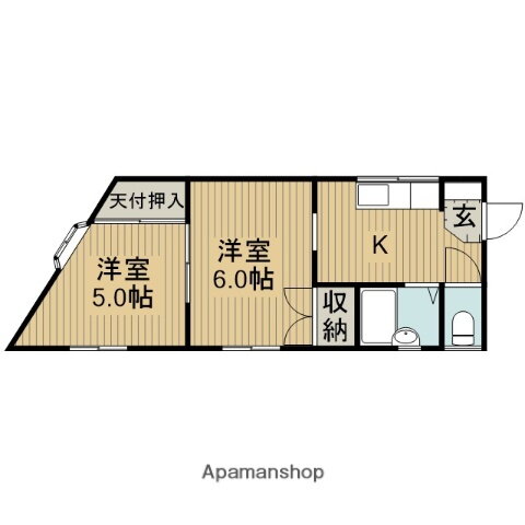 神奈川県相模原市南区古淵５ 古淵駅 2K アパート 賃貸物件詳細