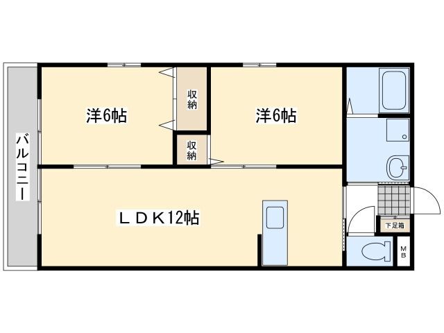 福岡県中間市弥生１ 筑豊香月駅 2LDK アパート 賃貸物件詳細