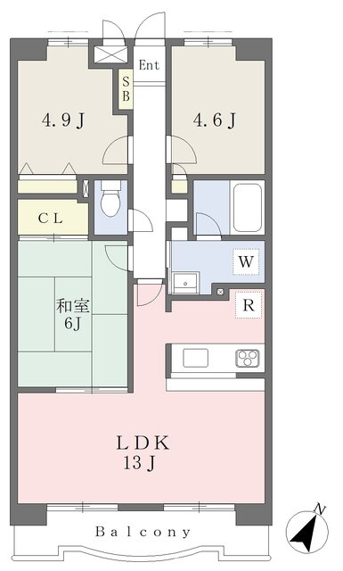 エディフィシオキーヨ 2階 3LDK 賃貸物件詳細