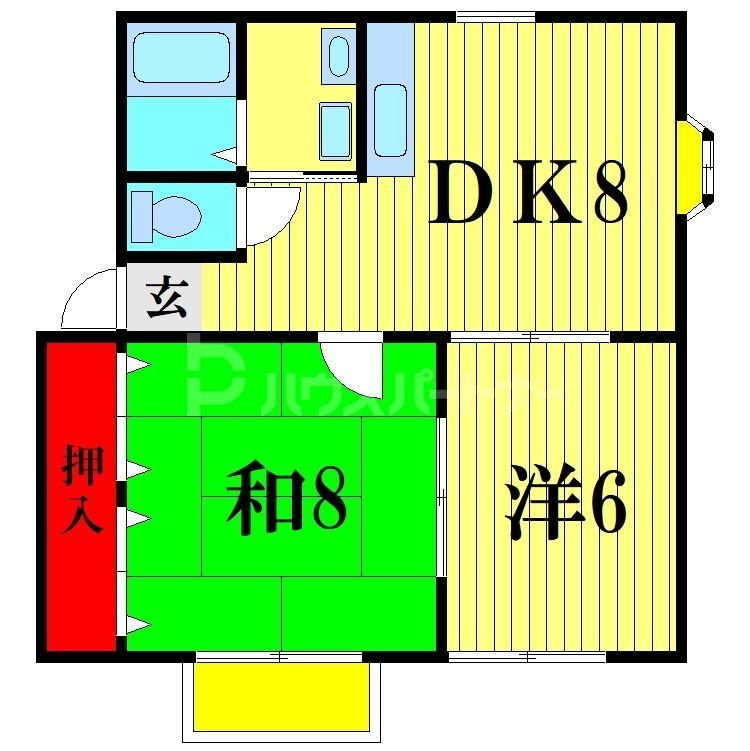 千葉県市川市鬼高１ 下総中山駅 2DK アパート 賃貸物件詳細