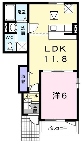 Ｌａｎｇ　ｒａｖｉｎ 1階 1LDK 賃貸物件詳細
