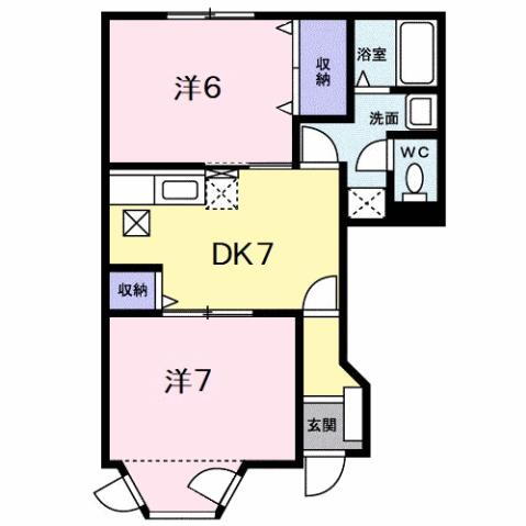 ローズライフ　Ｓ 1階 2DK 賃貸物件詳細