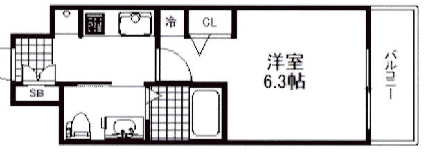 エステムプラザ神戸三宮ルクシア 6階 1K 賃貸物件詳細