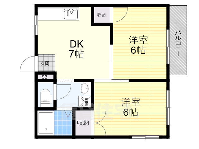 大阪府吹田市原町１ 吹田駅 2DK アパート 賃貸物件詳細