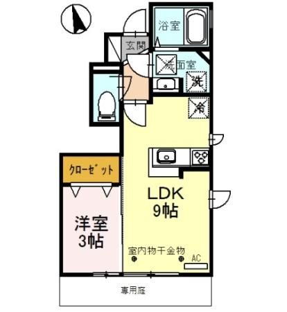 富山県高岡市神田新町 新高岡駅 1LDK アパート 賃貸物件詳細