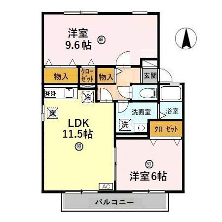福井県福井市経田２ 福井駅 2LDK アパート 賃貸物件詳細