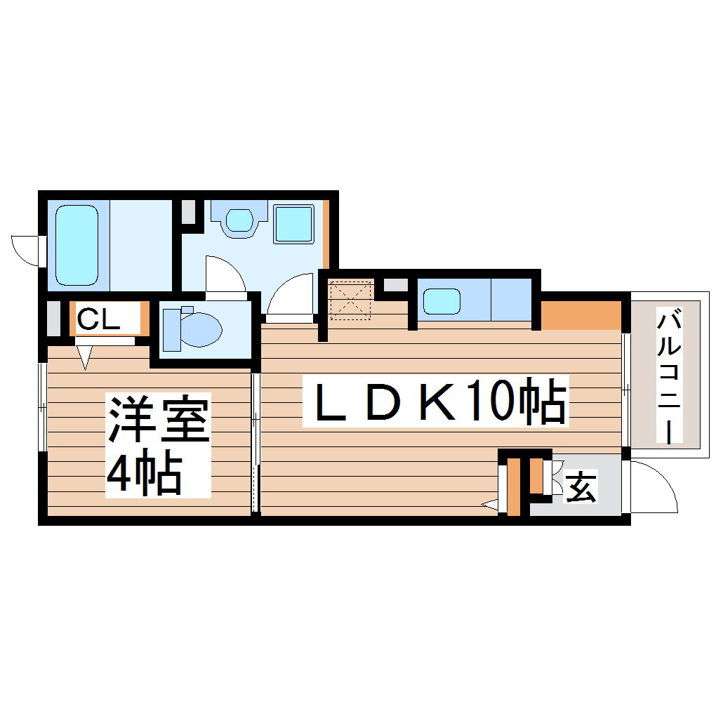 宮城県仙台市太白区日本平 1LDK アパート 賃貸物件詳細