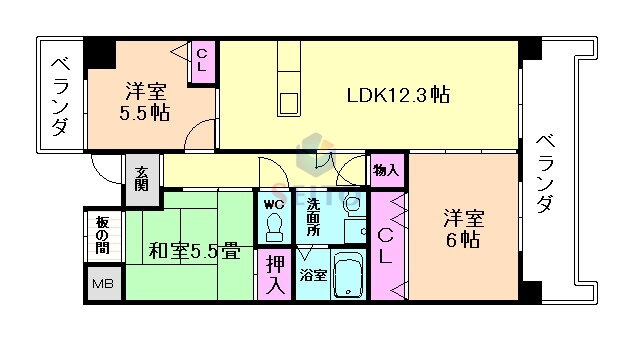 大阪府豊中市上新田３ 桃山台駅 3LDK マンション 賃貸物件詳細