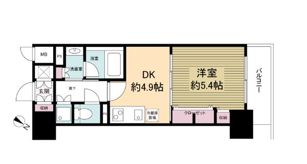 レジディア神戸磯上 7階 1DK 賃貸物件詳細