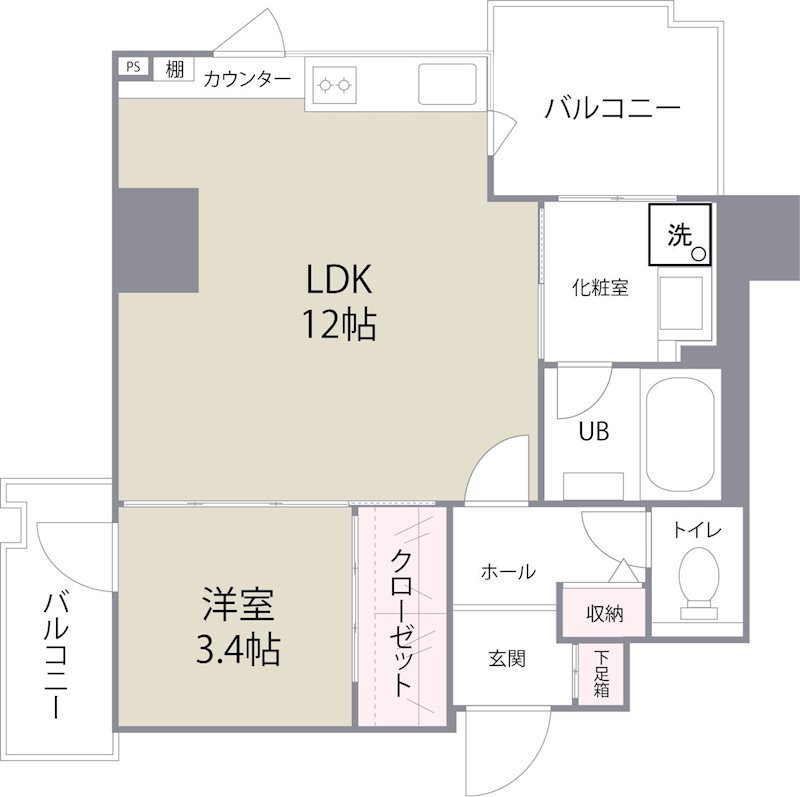 福岡県福岡市博多区比恵町 博多駅 1LDK マンション 賃貸物件詳細