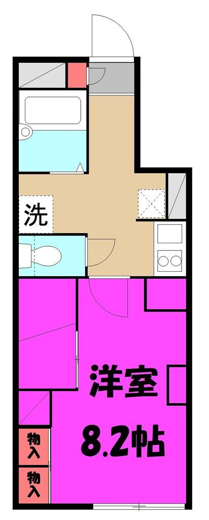 埼玉県東松山市御茶山町 東松山駅 1K アパート 賃貸物件詳細