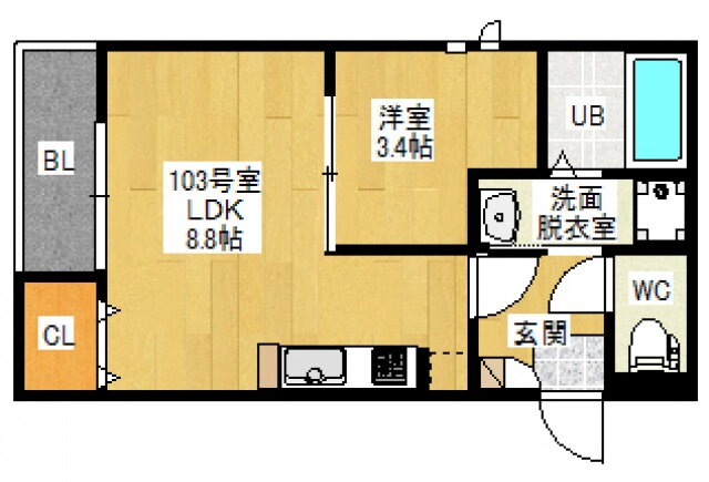 広島県広島市南区堀越１ 向洋駅 1LDK アパート 賃貸物件詳細