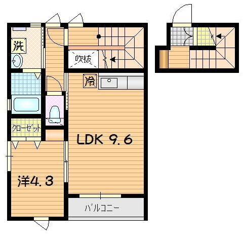 岩手県盛岡市上堂２ 青山駅 1LDK アパート 賃貸物件詳細
