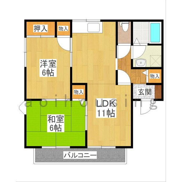 栃木県宇都宮市宮原５ 南宇都宮駅 2LDK アパート 賃貸物件詳細