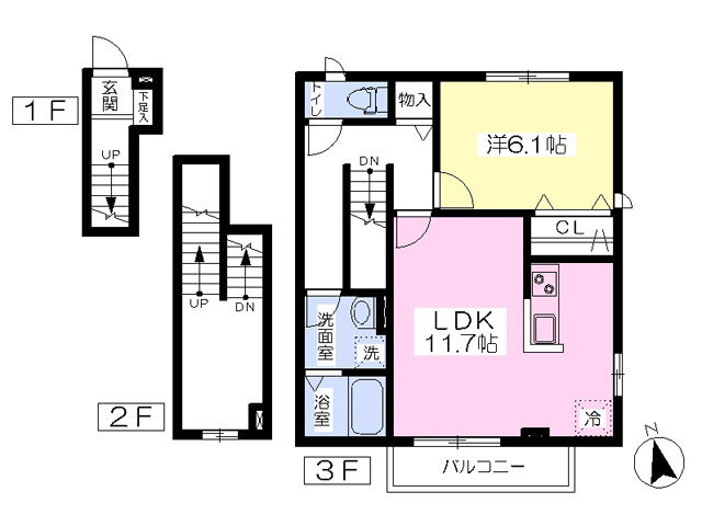 宮城県仙台市太白区中田３ 南仙台駅 1LDK アパート 賃貸物件詳細