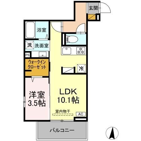 メゾングレイス 2階 1LDK 賃貸物件詳細