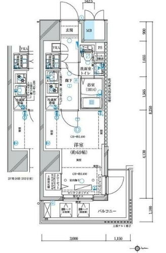神奈川県川崎市幸区南幸町２ 川崎駅 1K マンション 賃貸物件詳細
