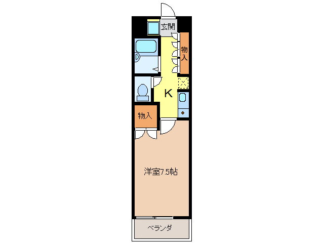 岐阜県岐阜市近島５ 1K マンション 賃貸物件詳細