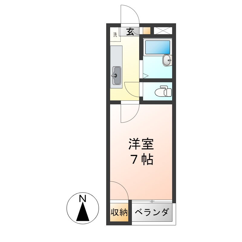 ビートルハウス 3階 1K 賃貸物件詳細