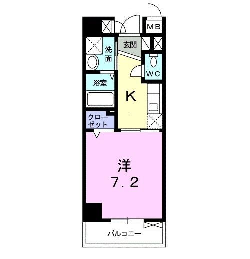 神奈川県川崎市多摩区登戸 登戸駅 1K マンション 賃貸物件詳細