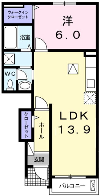 ラフレシール・メゾン・宮崎ＩＩＩ 1階 1LDK 賃貸物件詳細