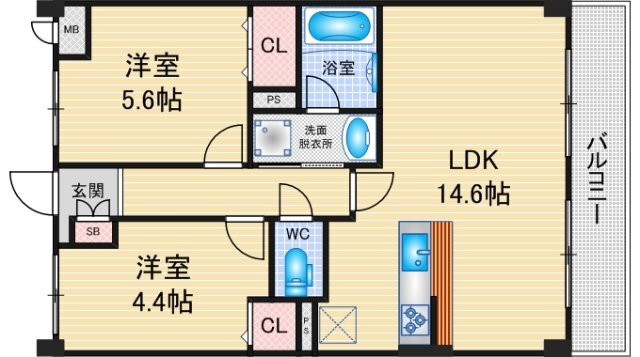 愛知県名古屋市東区徳川１ 森下駅 2LDK マンション 賃貸物件詳細