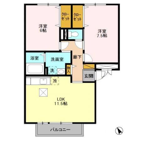 千葉県船橋市本郷町 西船橋駅 2LDK アパート 賃貸物件詳細