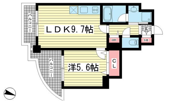 兵庫県神戸市中央区浜辺通３ 貿易センター駅 1LDK マンション 賃貸物件詳細