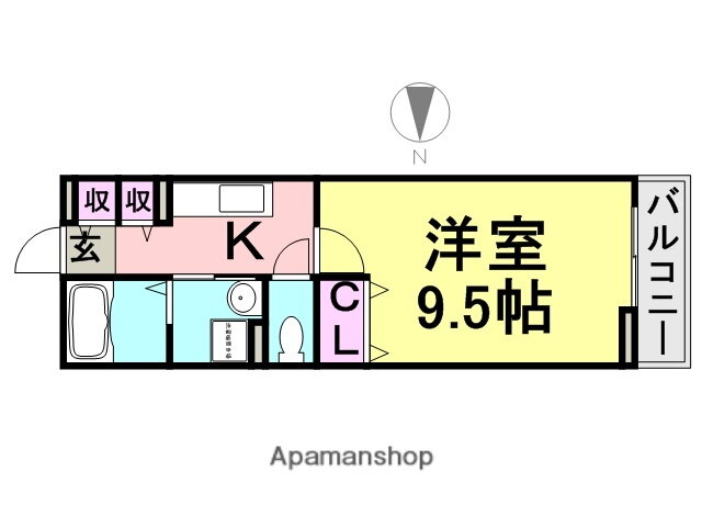 ソレイユルヴァン 2階 1K 賃貸物件詳細