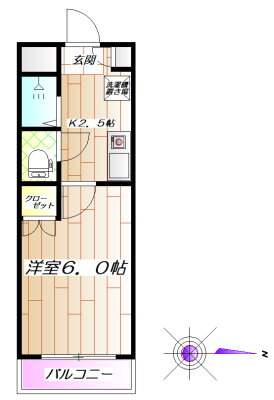 東京都板橋区成増４ 成増駅 1K マンション 賃貸物件詳細
