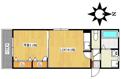 福岡県福岡市西区生の松原１ 下山門駅 1LDK マンション 賃貸物件詳細