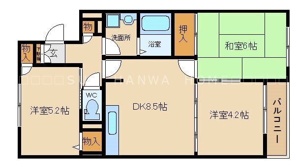 大阪府八尾市小阪合町１ 河内山本駅 3LDK マンション 賃貸物件詳細