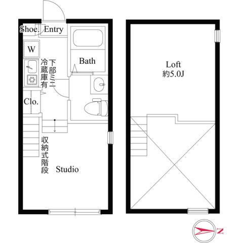 東京都足立区千住緑町２ 千住大橋駅 ワンルーム アパート 賃貸物件詳細