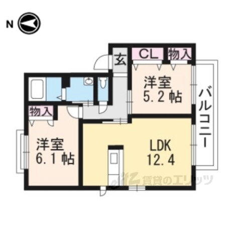 滋賀県野洲市冨波甲 野洲駅 2LDK アパート 賃貸物件詳細