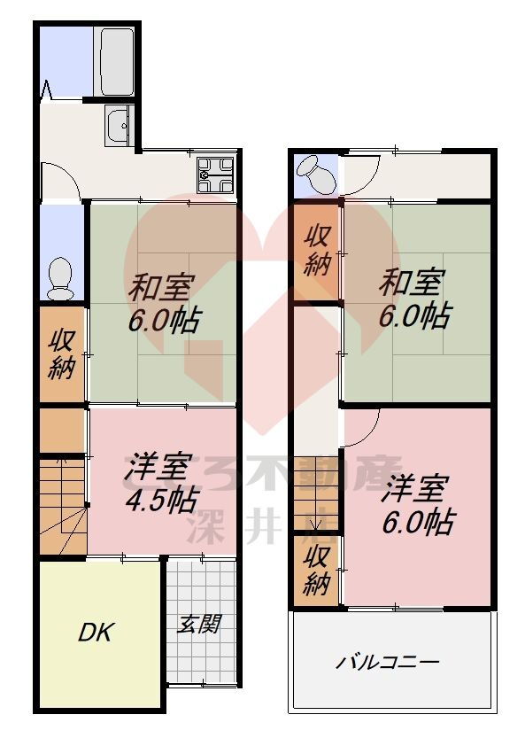 大阪府大阪市平野区西脇２ 平野駅 4DK 一戸建て 賃貸物件詳細