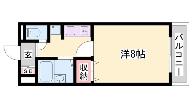 兵庫県姫路市上大野４ 姫路駅 1K マンション 賃貸物件詳細