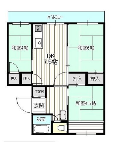 福岡県福岡市博多区諸岡２ 笹原駅 3DK マンション 賃貸物件詳細