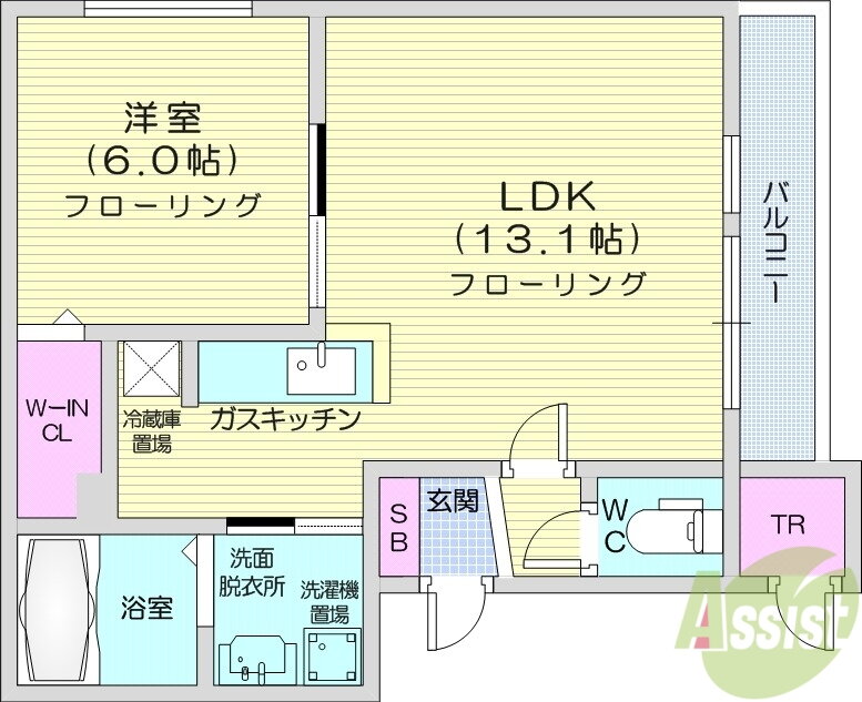 北海道札幌市中央区南十条西１２ 西線１１条駅 1LDK アパート 賃貸物件詳細