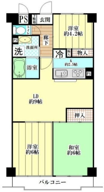 豊栄アンバサダー洋光台 6階 3LDK 賃貸物件詳細