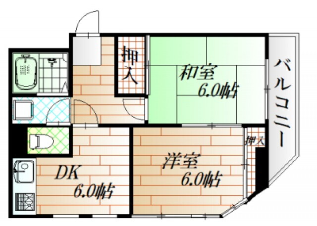 広島県広島市中区昭和町 比治山橋駅 2DK マンション 賃貸物件詳細
