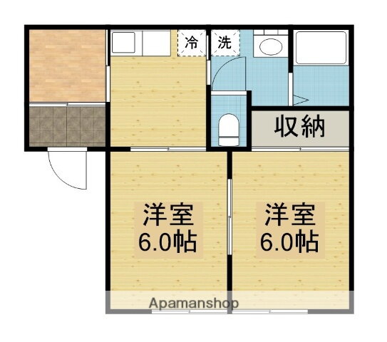 秋田県秋田市寺内後城 秋田駅 2K アパート 賃貸物件詳細