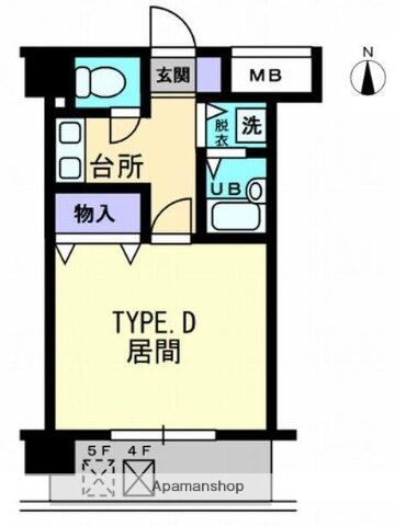 香川県高松市上之町２ 三条駅 1K マンション 賃貸物件詳細