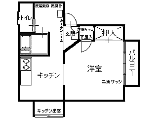 青森県八戸市根城４ 1K アパート 賃貸物件詳細